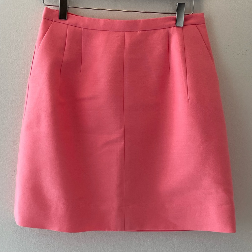 JCrew pink salmon skirt | 4